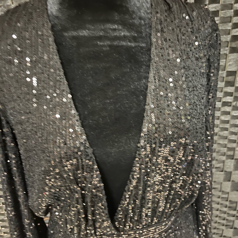 Black Sequin Jumpsuit